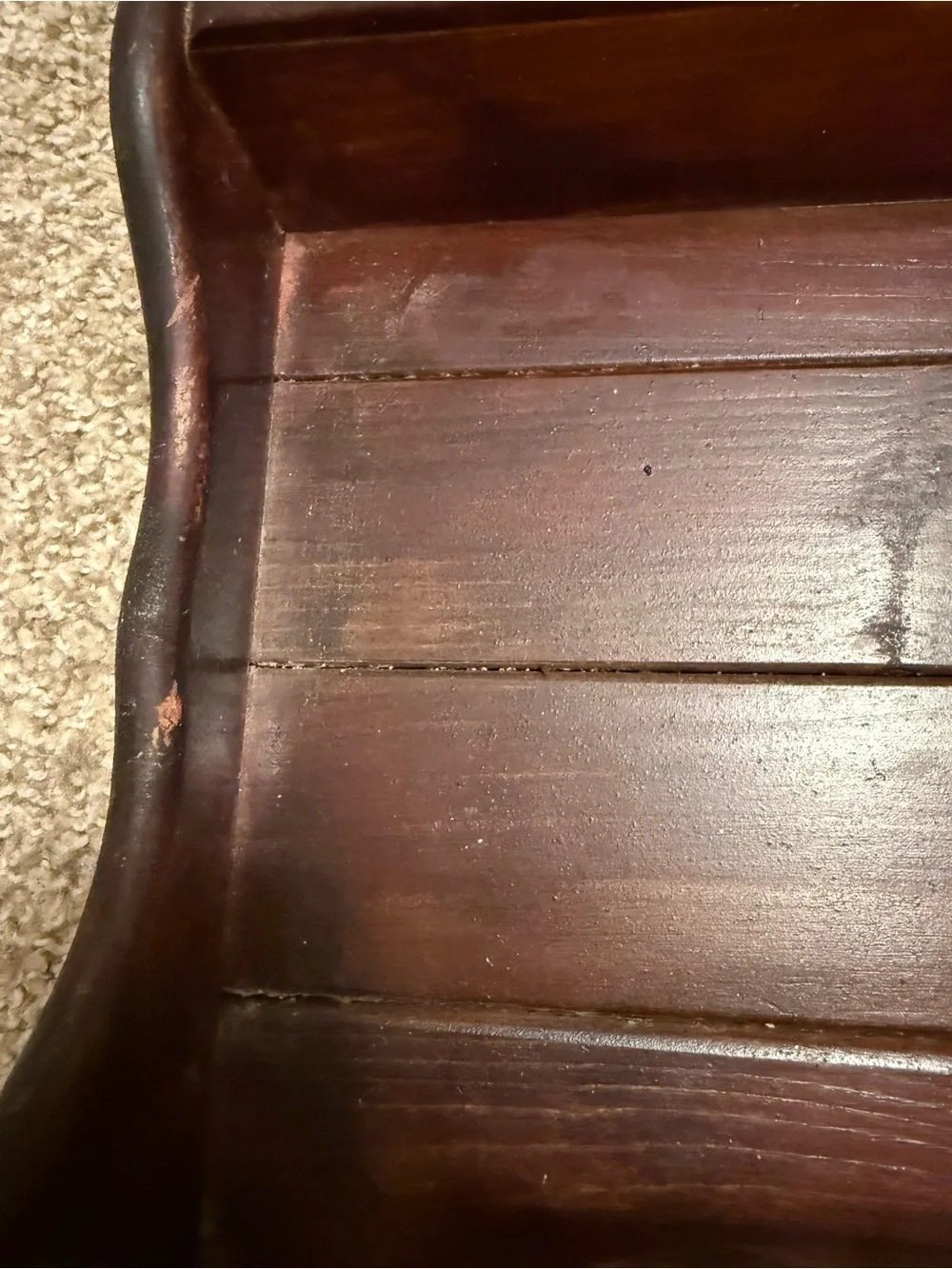 Vintage Wooden Wall Shelf - Farmhouse Style Spice Rack